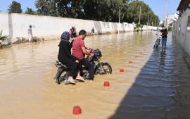 25.09.2018, Наводнение в Тунисе разрушило дороги