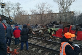 11.04.2017, В Москве поезд столкнулся с электричкой