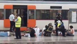 28.07.2017, ЧП с поездом в Барселоне: пострадали 50 человек