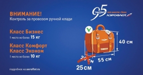 22.01.2021, «Аэрофлот» предложил уменьшить нормы багажа