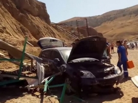 30.08.2019, Автомобиль упал со склона в Крыму
