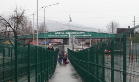 25.03.2020, На российско-абхазской границе возникли очереди