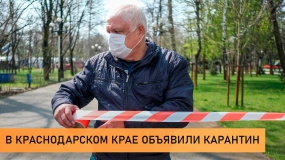 01.04.2020, Краснодарский край первым на юге России ввел карантин