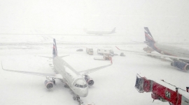 13.02.2019, Из-за снегопада в московских аэропортах коллапс