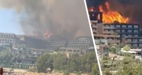 05.07.2022, В Турции загорелся курортный 5-звездочный отель